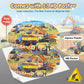 Digobay Floor Puzzles For Kids Ages 3 4 5 6 7 8, 70 Piece Construction Site Jigsaw Puzzle With Excavator Bulldozer Forklift Dump
