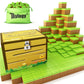 Magnetic Blocks-Build Mine Magnet World Grass Edition, Magnetic Toys For Boys & Girls Age 3-4 4-5 6-8, Stem Montessori Sensory Toys For Toddlers Gifts For 3+ Years Old Girls Boys