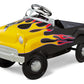 Kid Trax Toddler Classic Pedal Car, Kids 3-5 Years Old, Max Weight 60 lbs, Durable Steel, Street Rod, Large