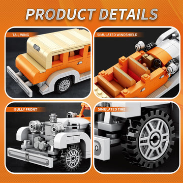 Zylegen Speed Racing Cars Building Sets For Kids, Mini Sports Classic Cars Building Blocks Toy Set, Model Cars Diy Building Kit