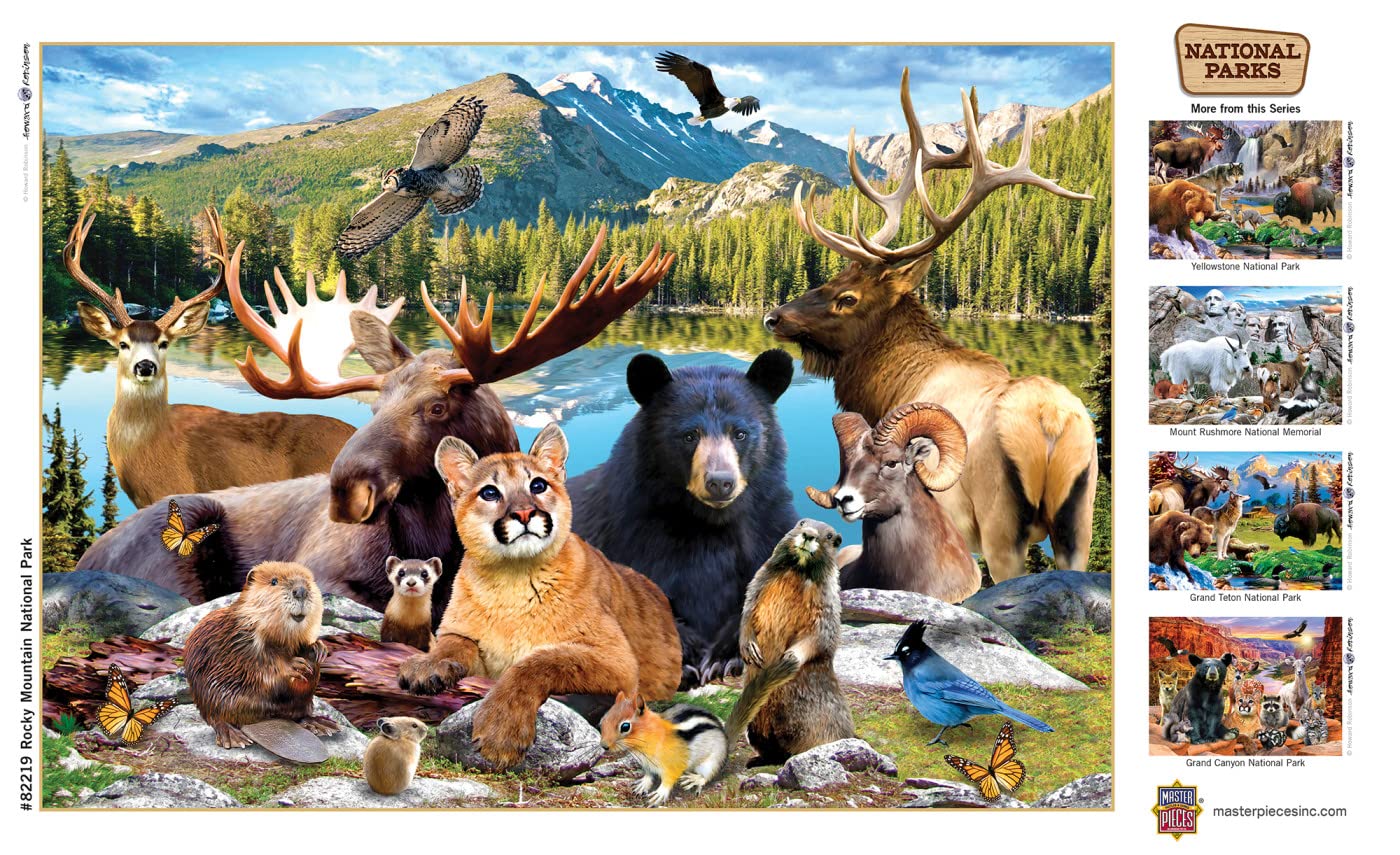 Baby Fanatics MasterPieces 500 Pieces Jigsaw Puzzle for mature-themeds  Family  Or Kids - Rocky Mountain National Park - 15x21