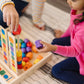 Melissa & Doug Bead Sequencing Set - 46 Wooden Beads & 5 Double-Sided Pattern Boards - Color Recognition & Shape Sorting Toy for Kids 4+