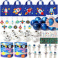 SNLN Outer Space Party Favors Birthday Supplies Non-Woven Gift Bag Stress Ball Spaceship Toy Astronaut Eraser Silicone Bracelet 
