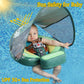 Upgread Mambobaby Baby Pool Float With Canopy Non-Inflatable Solid Upgrade Soft Waterproof Skin-Friendly Fabric Materialfor 3-24