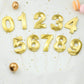 CAKE CODE 2.76 Inch Diamond Gold 12 Number Birthday Candles, Gold Number Candles, Cake Number Candles, Party Celebration