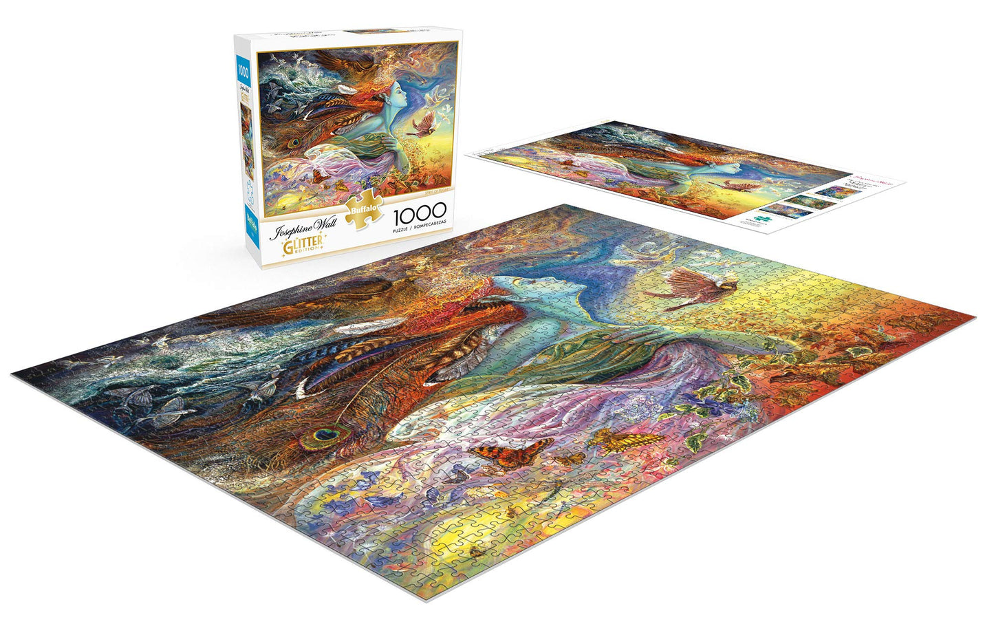 Buffalo Games - Josephine Wall - Spirit Of Flight - Glitter Edition - 1000 Piece Jigsaw Puzzle