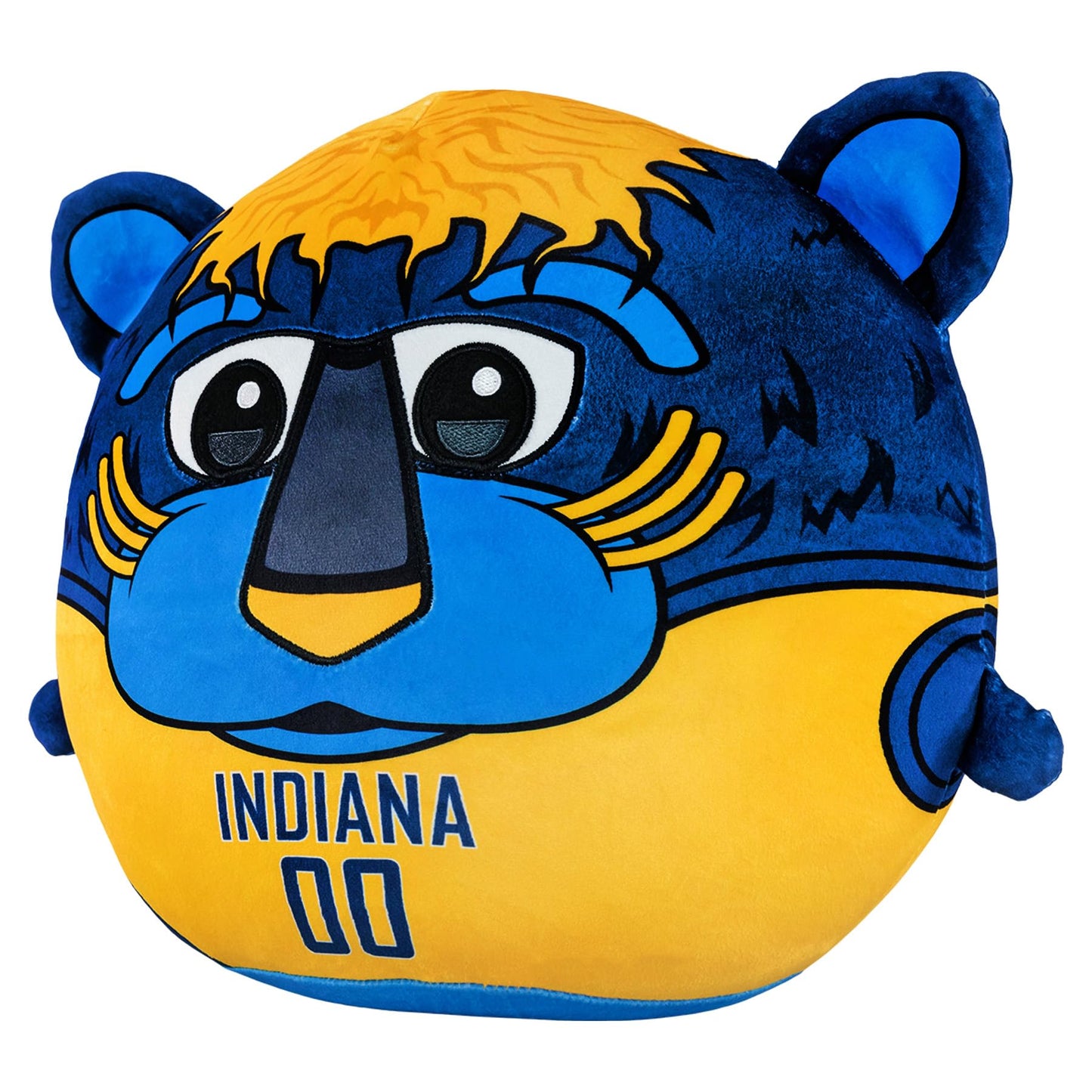 The Sleep Squad Indiana Pacers Boomer Plushie - 12" Kiri Cloud Mascot, Crystal Velboa Polyester
