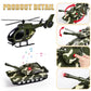 ZHFUYS 25.6'' Green Military Big Truck Toys, Big Truck Toy with Tank and Helicopter,Army Toys with Sounds & Lights, Great Gift f