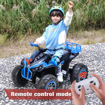 Soar Remote Control Four Wheeler for - Electirc Toddler 4 Wheeler for 3-6, Ride on ATV 12v Battery Powered, Kids Quad with LED L