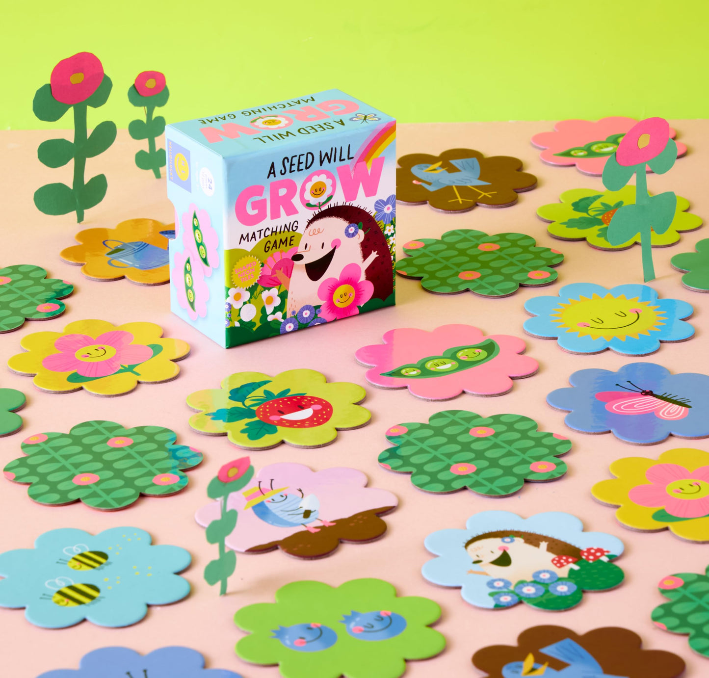 C.R. Gibson H!L A Seed Will Grow Matching Game - Fun & Educational Kids Game, Cognitive Learning Activity