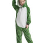 Acogna Onesie Kids Plush Animal Frog Costume One Piece Pajamas Girls Boys Teen Halloween Cosplay Sleepwear Green 10-11 Years