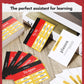 Resurhang German Flashcards - 200 Pcs Verb Conjugation Present Tense Study Cards for Adults & Kids - Paper Material