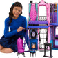 Monster High Boo-Tique Hotel Doll House, Foldable Playset With Spooky Surprises In Every Room And 13+ Pieces Including Furniture