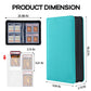 Morabto Graded Card Binder,Holds 40 Graded Cards,4 Pocket Slab Binder For Psa,Premium Graded Card Holder With Sleeves Teal
