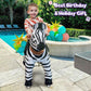 Ponycycle Zebra Kids Ride On Horse Kids Riding Horse Unicorn Toys Classic Model U (With Brake/ 30' Height/Size 3 For Age 3-5) Pony Cycle Ride On Zebra Plush Toy Pony Stuffed Animal Toy Model Ux368