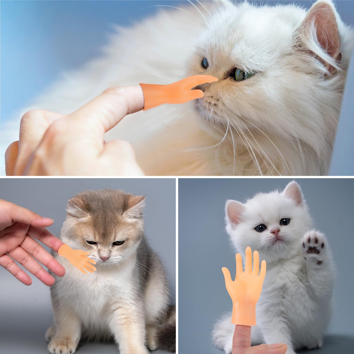 30 Pcs Tiny Finger Hands Mini Fingers Funny Hand Puppets, Miniature Small Hands For Finger Puppets Show, Gag Performance, Cute L