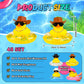 Sosation Cowboy Rubber Duck Bulk Mini Car Yellow Duckies Bath Toys Party Favor with Mini Hat Swim Circle Necklace Sunglasses Car Ornaments for Summer Birthday Swimming Supplies(12 P  Novel Style)