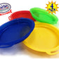 Matty'S Toy Stop Sand Sifter Sieves For Sand & Beach (Red, Blue, Yellow & Green) Complete Gift Set Bundle - 4 Pack (8.75'' X 9.7