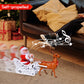 Puppy Go Santa Claus Doll Elk Sled Toy, 2024 Christmas Universal Electric Car Pulling Cart With Music, Running Walking Riding Re