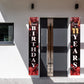 Happy 11Th Birthday Porch Sign Door Banner Decor Red And Black - Glitter Cheers To 11 Years Old Birthday Party Theme Decorations