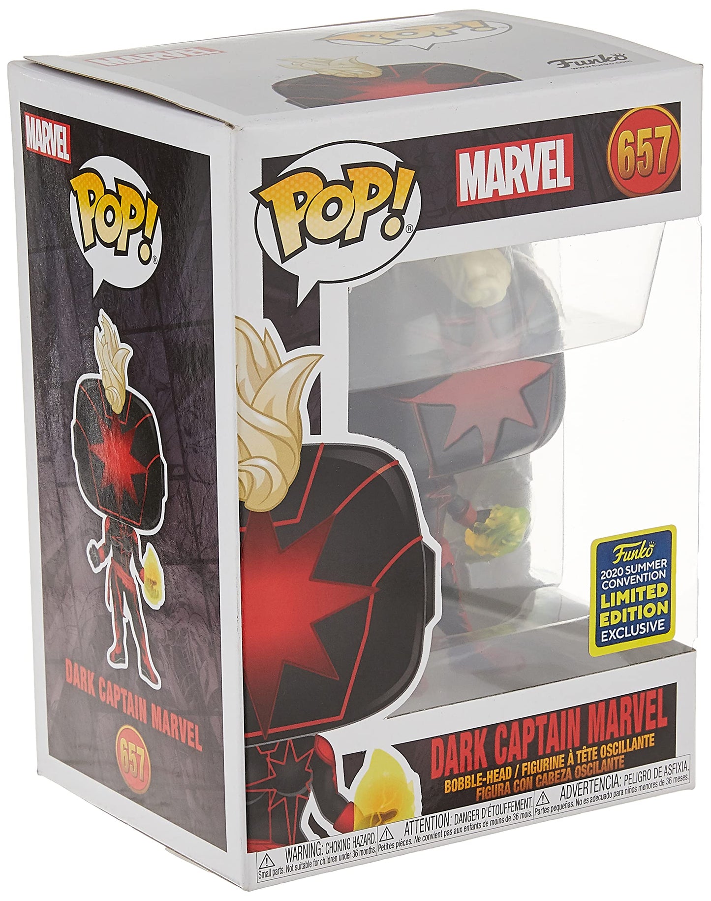 Funko Pop! Marvel: Dark Captain Marvel, Summer Convention Exclusive