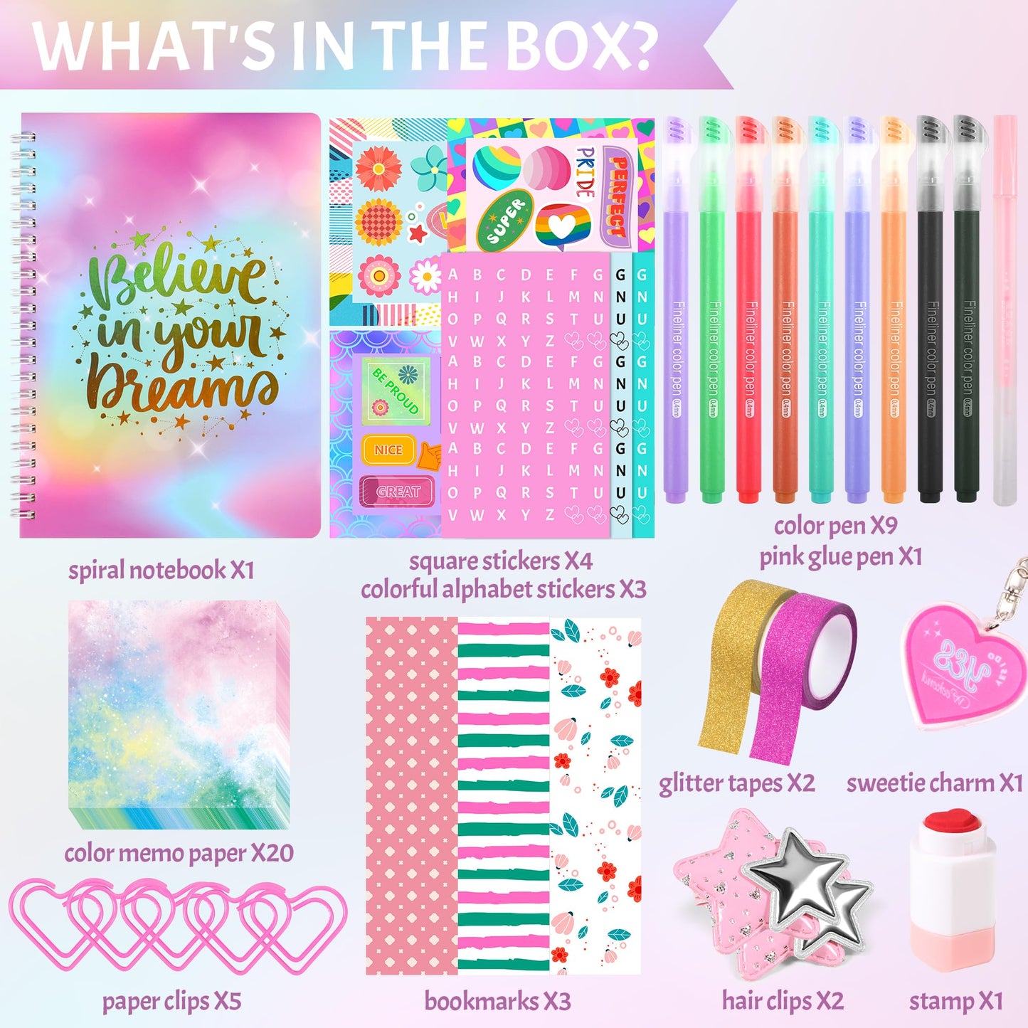 Nsrzua Gifts For 8 9 10 11 12 13 14 Year Old Girl - Diy Journal Kit For Girls,Toys For Ages 8-14 Girls And Birthday Gifts For Gi