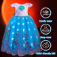 Uporpor Light Up Dress Princess Costume Girls Halloween Outfit For Toddler Christmas Dress For Teens Kids Birthday Party Carnival, 120
