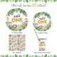 Heboland Wild One Birthday Decorations Plates Set for 25 Guests, Safari Jungle Theme Plates and Cups and Napkins Straws Sets Boy