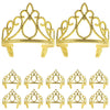 12 Pieces Princess Crowns for Girls Princess Crowns and Tiaras Dress up Costume Party Favor Accessories Gold Tiaras for Girls We