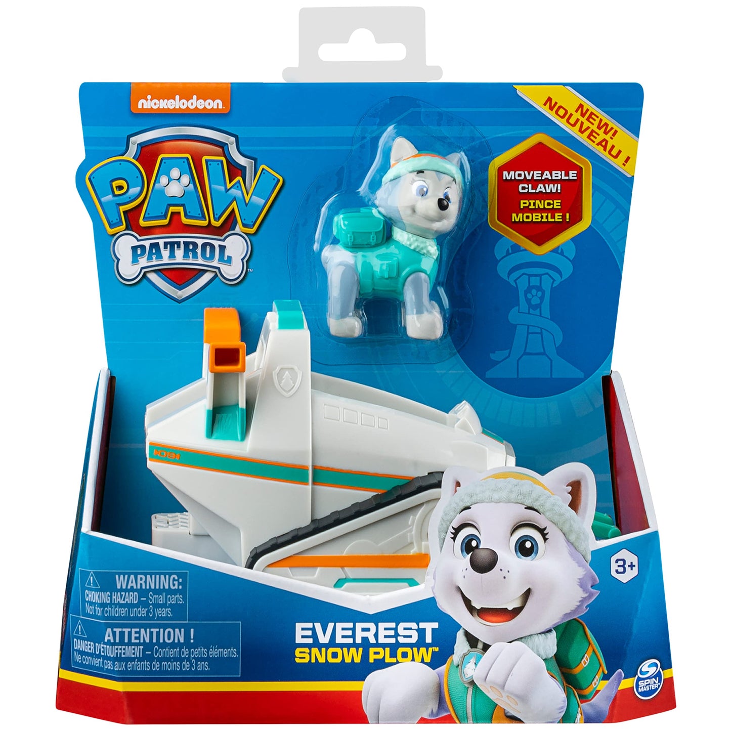 Paw Patrol, Snow Crawler Vehicle With Everest Figure (Basic Vehicle/Basic Vehicle), Toy Car, From 3 Years