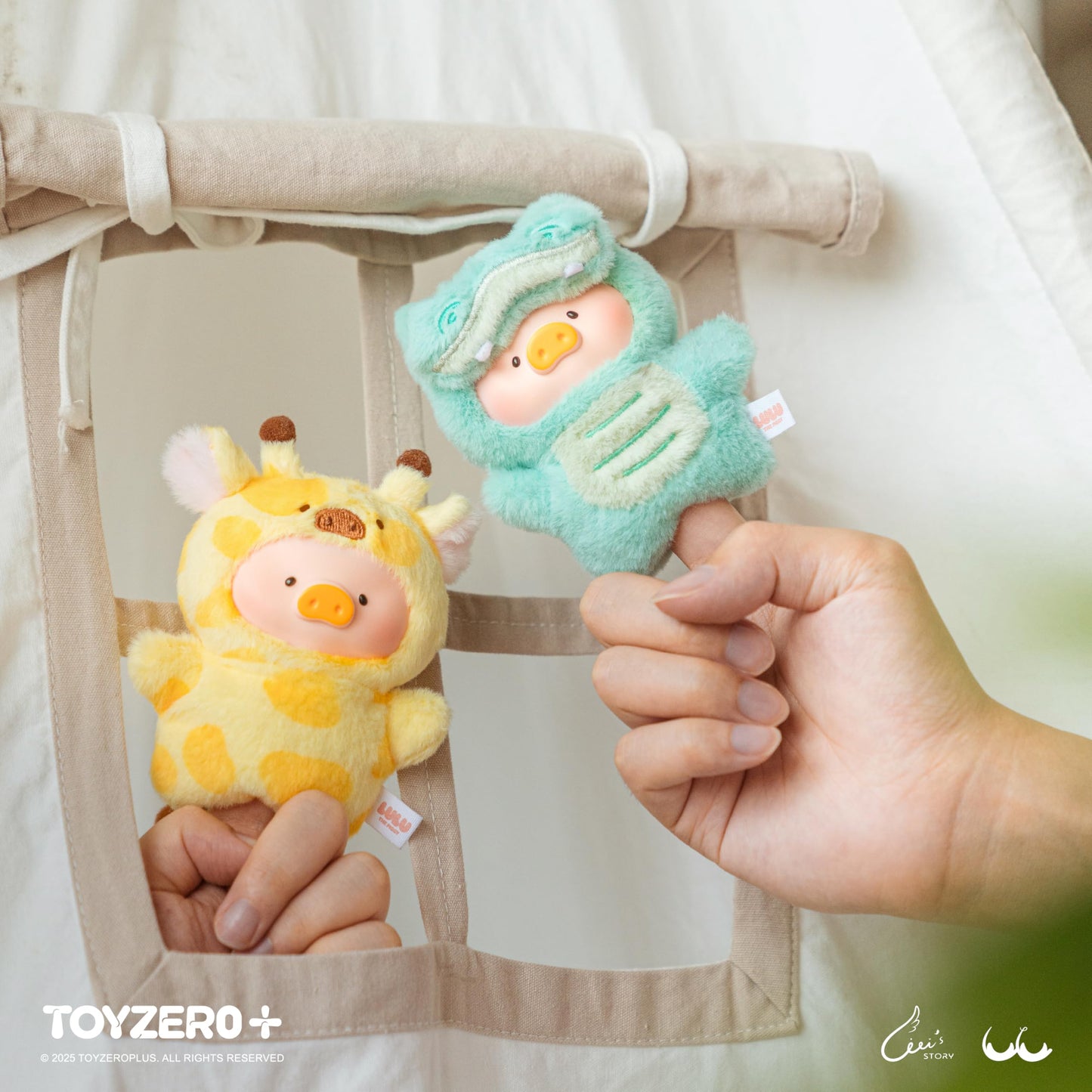 TOYZERO+ Lulu The Piggy Blind Box Figures - Puppet Show Series Plush Keychain Blind Boxes Figurines Finger Puppet Toy Cute Stuff