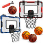 OCHIDO 2 Pcs Basketball Hoop Indoor for Boys 3 4 5 6 7 8 9 10 11 12 Year Old,Over The Door Mini Basketball Hoop Indoor with Scor