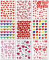 Linaye Valentines Heart Stickers For Kids - 2000Pcs Cute Valentines Day Stickers 45 Sheets Love Stickers For Cards Envelopes Cra