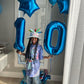 10 Balloon Number, Metallic Blue Number 10Th Birthday Balloons 40 Inch, 10 Years Old Metallic Blue Birthday Decorations For Boys