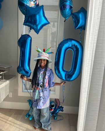 10 Balloon Number, Metallic Blue Number 10Th Birthday Balloons 40 Inch, 10 Years Old Metallic Blue Birthday Decorations For Boys