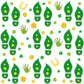 400Pcs Leprechaun Footprint Stickers St. Patricks Day Stickers Leprechaun Floor Decals Shamrock Gold Coin Decoration Stickers f