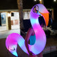 PoolCandy Inflatable Animal Swim Noodles (LED Flamingo)