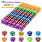 60 Pieces 16Mm Dice Set, 6 Sided Standard Game Dices With Portable Box For Board Games,Worker Placement,Math Activities(Transluc