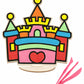 Spartan Kids Wooden Castle Board With Stand  Diy Foam Clay Art Kit 8 Colors  Air Dry Super Clay Set For Craft Kids 612, Creat