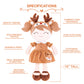 Gloveleya Personalized Doll With Your Name - Cute Brown Deer Custom Soft Plush Doll For Girls Plush Doll Customized Gifts - Muñecas De Trapo Personalizadas Para Niñas