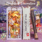 Cutefun Book Nook Kit - Dollhouse Book Nook Miniature House Kit For Bookshelf Insert Decor Crafts For Adults, 3D Wooden Puzzle Bookends, Gifts For Family And Friends (Flower Forest Concert)