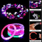 ADXCO 60 Pieces Glow in the Dark Party Supplies Neon Party Favor LED Light Up Party Favors with Flashing Glasses Flower Headband