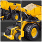 Leopmase RC Dump Truck, Remote Control Dump Truck 11 Channel with Lights/Sounds/2 Batteries for Adults, RC Construction Vehicles