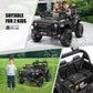 Hikole 24V Kids Ride On Toys, Jeeps For Kids 2 Seat 4  4, With Remote Control, 9Ah Battery, 5Mph Max Speed, Bluetooth, 3 Speeds,