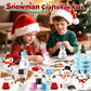 SpringFlower DIY Snowman Kit, 24 Pack Modeling Clay Crafts for Kids, Multicolor, Holiday Ornament Gifts, Model SF-25XM-DIYXR24