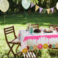 GGDE 1 Pcs Donut Dessert Theme Party Plastic Table Cover Birthday Party Decorations