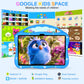 MengDash Kids Tablet, 10.1 inch Tablet for Kids 3-10, Educational Learning Toddler Tablet Android 14, 8GB RAM+64GB ROM Storage,
