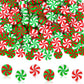 JUNEBRUSHS 150Pcs Christmas Erasers for Kids Bulk, Cute Mini Peppermint Candy Cane Pencil Erasers Novelty Holiday Erasers for St