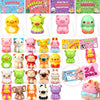 YEGEER Valentines Day Cards for Kids School - 24 Pack Valentines Day Gifts, Slow Rising Animal Squeeze Toys for Classroom Exchan