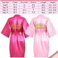 Sintuff 24 Pcs Kids Spa Party Supplies For Girls 6 Spa Party Robes 6 Tote Bags 6 Headbands 6 Spa Masks (Pink Birthday,Size 14)
